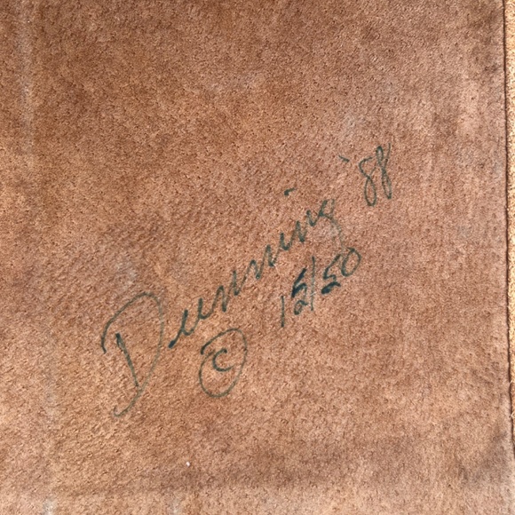 Handmade Vintage High Waist Suede Pants - Sequin work - Picture 3 of 12